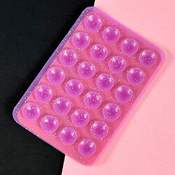 Держатель-присоска Sticker Side Silicone Glitter, Фиолетовый