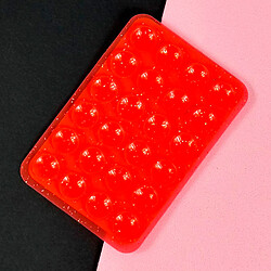 Держатель-присоска Sticker Side Silicone Glitter, Красный