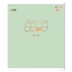 Зошит шкільний в клітинку серія "Gold Miffy", 12 аркушів, Yes