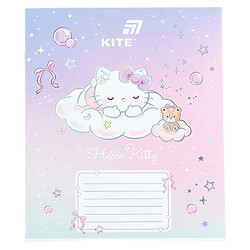 Зошит шкільний коса лінія серія "Hello Kitty", 12 аркушів, Kite