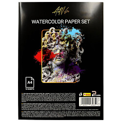 Набір паперу для акварелі Pictoria ArtVibe, А4, 200 г/м2, 10 шт/уп