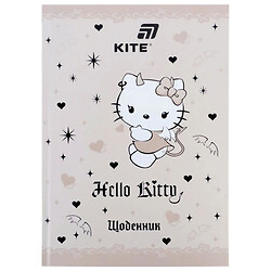 Дневник школьный твердый переплет серия "Hello Kitty", Kite