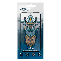 Защитное стекло Apple iPhone 17 Pro Max, AMULET HD Antistatic, 2.5D, Черный