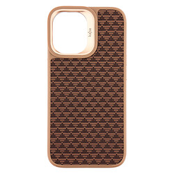 Чехол (накладка) Apple iPhone 17, Kajsa Pyramid Pattern, MagSafe, Desert Gold, Золотой
