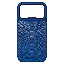 Чехол (накладка) Apple iPhone 17 Pro, Kajsa Snake Pattern, MagSafe, Blue Plus O-Ring, Синий
