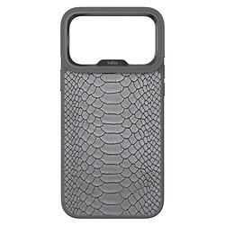 Чехол (накладка) Apple iPhone 17 Pro, Kajsa Snake Pattern, MagSafe, Grey O-Ring, Серый