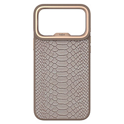 Чехол (накладка) Apple iPhone 17 Pro Max, Kajsa Snake Pattern, MagSafe, Desert Gold O-Ring, Золотой