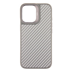 Чехол (накладка) Apple iPhone 17, Kajsa Straw Mat Pattern, MagSafe, Серый