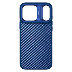 Чехол (накладка) Apple iPhone 17 Pro, Kajsa Straw Mat Pattern, MagSafe, Blue Plus B-Ring, Синий