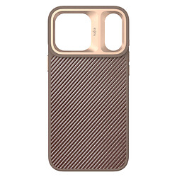 Чехол (накладка) Apple iPhone 17 Pro Max, Kajsa Straw Mat Pattern, MagSafe, Desert Gold B-Ring, Золотой