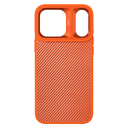 Чехол (накладка) Apple iPhone 17 Pro, Kajsa Straw Mat Pattern, MagSafe, Orange Plus B-Ring, Оранжевый