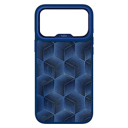 Чехол (накладка) Apple iPhone 17 Pro, Kajsa 3D Cube Pattern, MagSafe, Blue Plus O-Ring, Синий