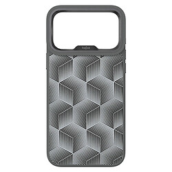 Чехол (накладка) Apple iPhone 17 Pro, Kajsa 3D Cube Pattern, MagSafe, Grey O-Ring, Серый