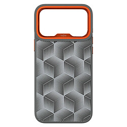 Чехол (накладка) Apple iPhone 17 Pro, Kajsa 3D Cube Pattern, MagSafe, Mix O-Ring, Серый