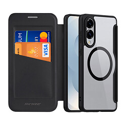 Чехол (книжка) Samsung Galaxy S25 Edge, Dux Ducis Skin X Pro, MagSafe, Черный
