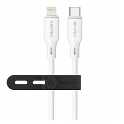 USB кабель SENTEO SL-08 Apple iPhone SE 2022 / iPhone 14 Pro Max / iPhone 14 Plus / iPhone 14 Pro / iPhone 14 / iPhone 13 Pro / iPhone 13 Mini / iPhone 13 / iPhone 13 Pro Max / iPhone 12 Mini / iPhone 12 Pro Max / iPhone 12 Pro, Lightning, 1.0 м., Білий