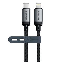 USB кабель SENTEO SM-06 Apple iPhone SE 2022 / iPhone 14 Pro Max / iPhone 14 Plus / iPhone 14 Pro / iPhone 14 / iPhone 13 Pro / iPhone 13 Mini / iPhone 13 / iPhone 13 Pro Max / iPhone 12 Mini / iPhone 12 Pro Max / iPhone 12 Pro, Lightning, 1.0 м., Черный