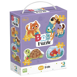Пазл 4 в 1 Baby puzzle. Домашние животные, Dodo