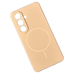 Чохол (накладка) Samsung Galaxy S24 / Galaxy S25, Air Beats, MagSafe, Бежевий