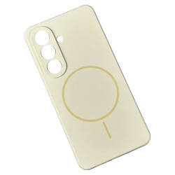 Чохол (накладка) Samsung Galaxy S24 / Galaxy S25, Air Beats, MagSafe, Кремовий