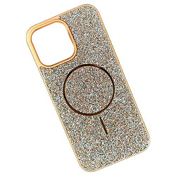Чехол (накладка) Apple iPhone 15 Pro, Swarovski Diamonds, MagSafe, Оранжевый