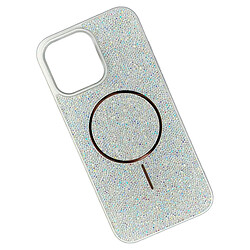 Чохол (накладка) Apple iPhone 16 Pro Max, Swarovski Diamonds, MagSafe, Light Silver, Срібний