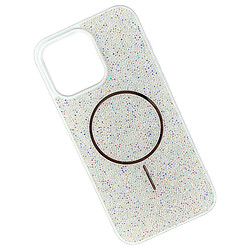 Чохол (накладка) Apple iPhone 16, Swarovski Diamonds, MagSafe, Білий