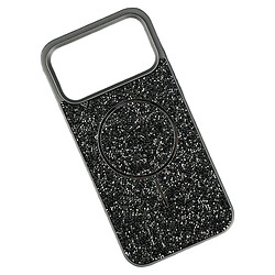 Чехол (накладка) Apple iPhone 17 Pro Max, Swarovski Diamonds, MagSafe, Черный