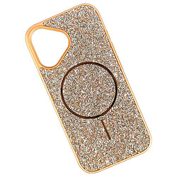 Чехол (накладка) Apple iPhone 17, Swarovski Diamonds, MagSafe, Оранжевый