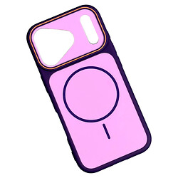 Чехол (накладка) Apple iPhone 14 Pro, Air Beats Мatte Split Line, MagSafe, Сиреневый