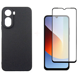 Чехол (накладка) Xiaomi Poco C81 / Redmi A7 Pro, Dengos Carbon, Черный