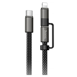 USB кабель Hoco X125 Surplus Apple iPhone SE 2022 / iPhone 14 Pro Max / iPhone 14 Plus / iPhone 14 Pro / iPhone 14 / iPhone 13 Pro / iPhone 13 Mini / iPhone 13 / iPhone 13 Pro Max / iPhone 12 Mini / iPhone 12 Pro Max, Lightning, 1.0 м., Черный