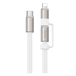 USB кабель Hoco X125 Apple iPhone SE 2022 / iPhone 14 Pro Max / iPhone 14 Plus / iPhone 14 Pro / iPhone 14 / iPhone 13 Pro / iPhone 13 Mini / iPhone 13 / iPhone 13 Pro Max / iPhone 12 Mini / iPhone 12 Pro Max, Lightning, 1.0 м., Білий