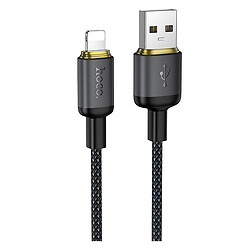 USB кабель Hoco X128 Benefit Apple iPhone SE 2022 / iPhone 14 Pro Max / iPhone 14 Plus / iPhone 14 Pro / iPhone 14 / iPhone 13 Pro / iPhone 13 Mini / iPhone 13 / iPhone 13 Pro Max / iPhone 12 Mini / iPhone 12 Pro Max, Lightning, 1.0 м., Черный