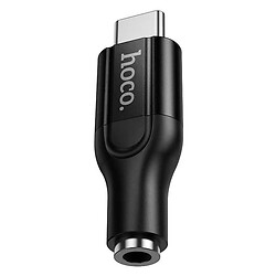 Переходник Hoco UPA35 Mia, Type-C, 3.5 мм., Черный