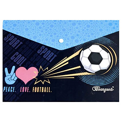 Папка з кнопкою "Peace.Love.Football", А4+, Mic