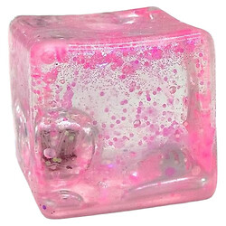 Сквіш-антистрес "Куб льоду LED з блискітками", 5cm, Mic