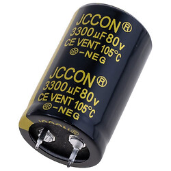 Конденсатор електролітичний вивідний JCCON