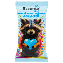 Папір туалетний дитячий вологий Essenta Kids "Орхідея", 8 шт/уп.