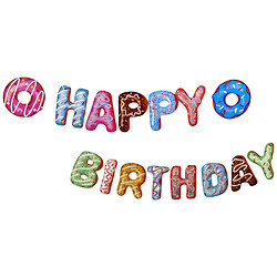 Розтяжка святкова Happy Birthday "Пончики"