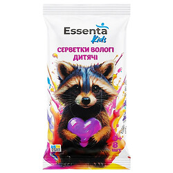 Серветки вологі дитячі Essenta Kids "Ніжна календула", 8 шт/уп.