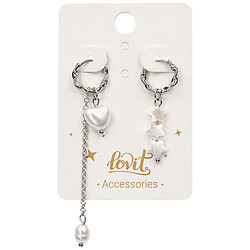 Серьги женские круглые с подвеской Lovit