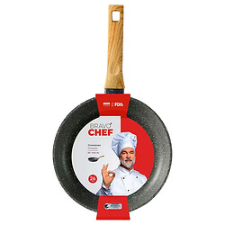 Сковорода алюмінієва антипригарна глибока BRAVO CHEF, d=26 см
