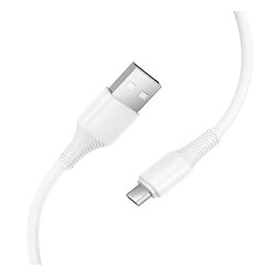 USB кабель Hoco X120 Beneficio, MicroUSB, 1.0 м., Білий