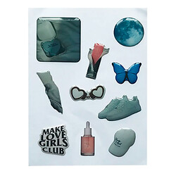 Набір наклейок 3D STICKERS Fashion style 29