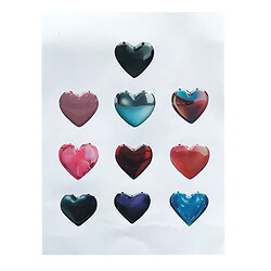 Набір наклейок 3D STICKERS Hearts 1