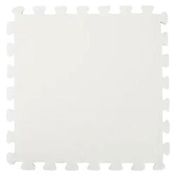 Килимок-пазл плюшевий підлоговий, 30x30см, Білий