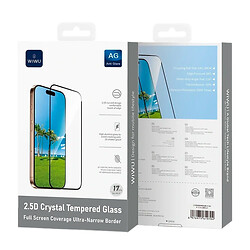 Защитное стекло Apple iPhone 14 Pro, Wiwu Crystal, 2.5D, Черный