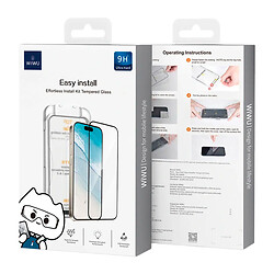 Защитное стекло Apple iPhone 16 Pro Max, Wiwu Easy Install, Черный