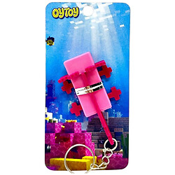 Брелок "Minecraft Axolotl/ Аксолотль Keychain", 3D печать, OYTOY